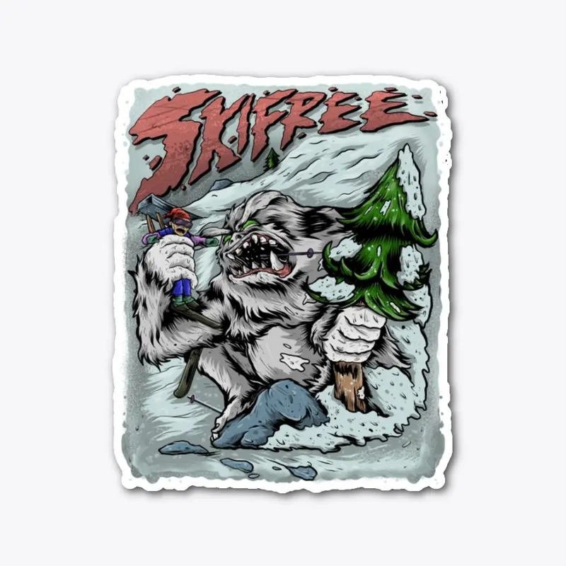 SkiFree Sticker